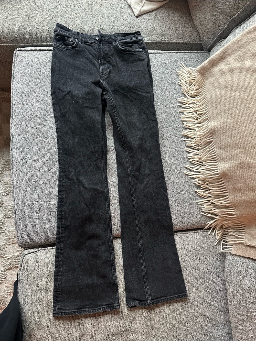 Rails Black High-Waisted Bootcut Jeans